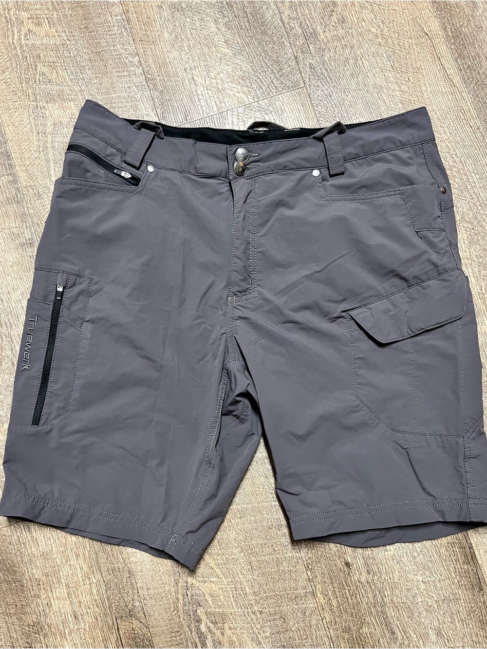 Truewerk Men's Gray Tactical Cargo Shorts 34 work week